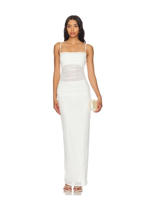 AFRM Jennan Dress in White. Size 2X, 3X, L, M, S, XL, XS, XXS.