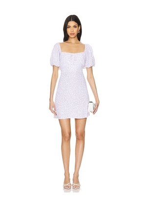 FAITHFULL THE BRAND X Revolve Lovita Mini Dress in Lavender. Size L, S, XL, XS.