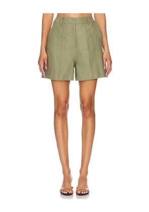FAITHFULL THE BRAND Antibes Short in Olive. Size M, S, XL, XS.