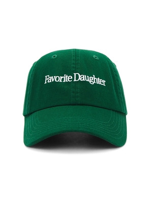 Favorite Daughter Classic Logo Baseball Hat in Green.