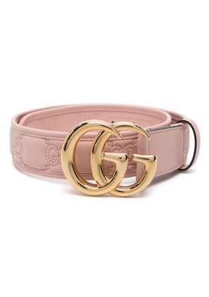 Gucci GG Marmont leather belt - Pink