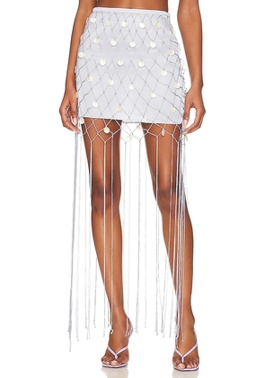 MAJORELLE Amara Mini Skirt in Lavender. Size XS.