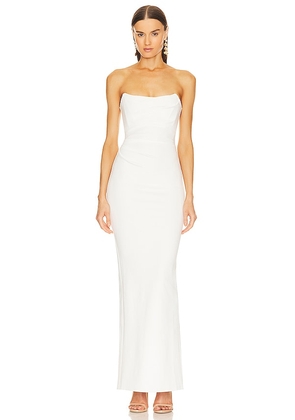 Michael Costello x REVOLVE Briggs Gown in Ivory. Size XL.