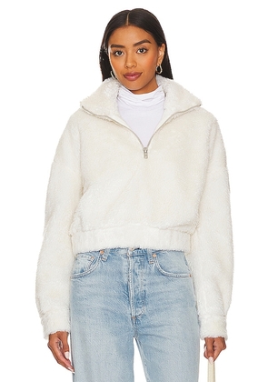 LPA Quinn Pullover Jacket in Cream. Size XL, XS, XXS.