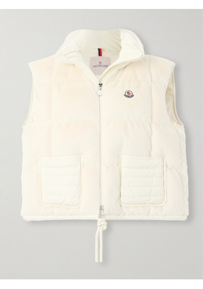 Moncler - Arquest Padded Quilted Faux Fur And Shell Down Gilet - White - 00,0,1,2,3,4