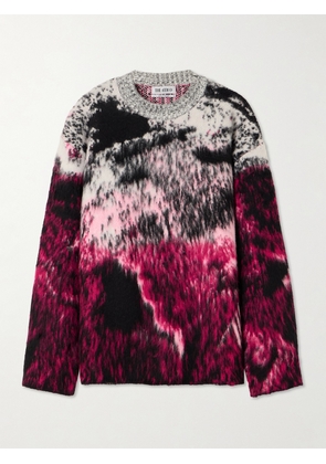 The Attico - Jacquard-knit Wool-blend Sweater - Pink - IT36,IT38,IT40,IT42,IT44,IT46
