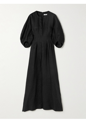 Faithfull - Soleil Linen Maxi Dress - Black - x small,small,medium,large,xx large