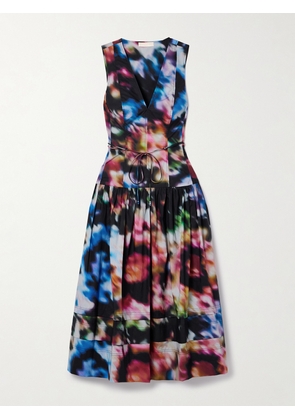 Ulla Johnson - Kiran Belted Printed Cotton-poplin Midi Dress - Multi - US0,US2,US4,US6,US8,US10,US12,US14,US16