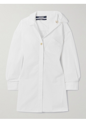 Jacquemus - La Mini Robe Cotton-poplin Dress - White - FR32,FR34,FR36,FR38,FR40,FR42