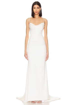 Katie May X Noel And Jean Claudia Gown in Ivory. Size XS.