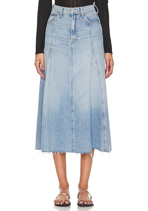 MOTHER The Full Swing Midi Skirt in Blue. Size 26.