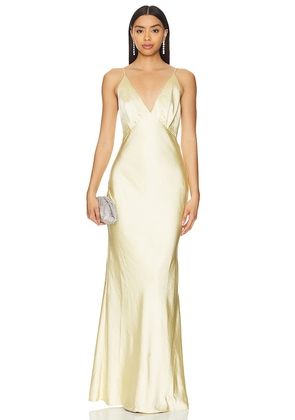 Lovers and Friends Alani Gown in Yellow. Size XL.