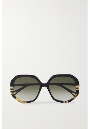 Chloé - West Oversized Square-frame Tortoiseshell Acetate Sunglasses - Black - One size