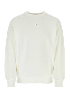A.p.c. White Cotton Sweatshirt