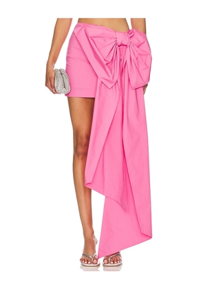 NBD Zira Mini Skirt in Pink. Size M, S, XL, XS, XXS.