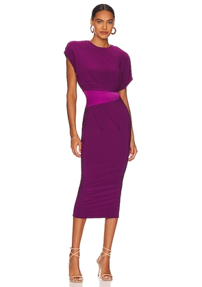 Zhivago Bond Midi Dress in Purple. Size 2.