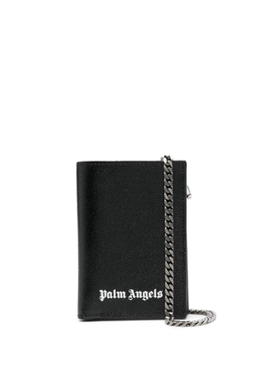 Palm Angels chain-detail card holder - Black