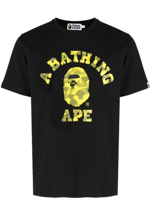 A BATHING APE® Radiation College camouflage-print T-shirt - Black