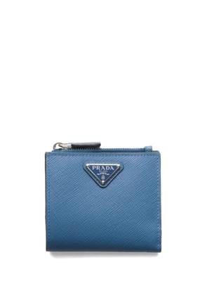 Prada small Saffiano leather wallet - Blue