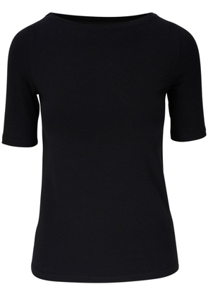 Majestic Filatures boat-neck short-sleeve T-shirt - Black