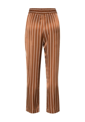 Semicouture Keza striped straight-leg trousers - Brown
