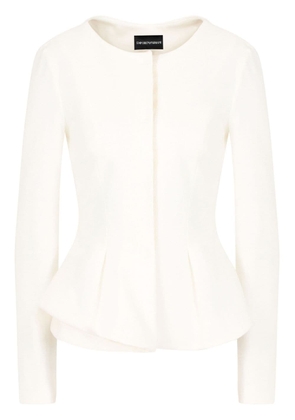 Emporio Armani peplum-hem jacket - White