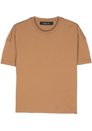 Federica Tosi crew-neck cotton T-shirt - Neutrals
