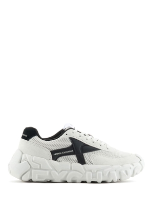 Armani Exchange chunky logo-sole sneakers - White