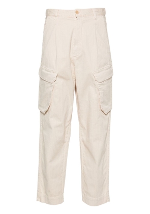 Semicouture herringbone-pattern tapered trousers - Neutrals