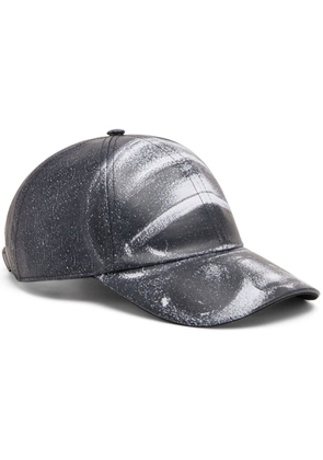 Diesel transfer-print Cotton baseball cap - Black