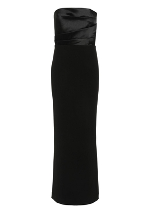 Solace London Afra crepe maxi dress - Black