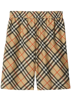 Burberry Vintage Check silk shorts - Neutrals