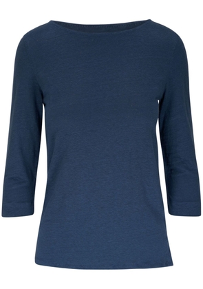 Majestic Filatures boat-neck long-sleeve T-shirt - Blue