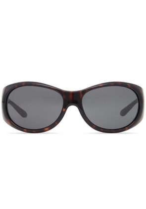 Courrèges Hybrid 01 acetate sunglasses - Brown