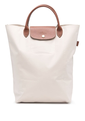 Longchamp medium canvas tote bag - Neutrals