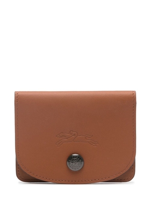 Longchamp Le Pliage Xtra leather card holder - Brown