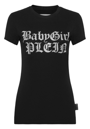 Philipp Plein lettering cotton T-shirt - Black