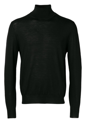 Canali roll-neck fitted sweater - Black