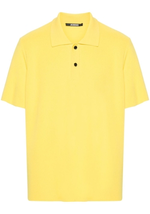 Jacquemus Le Polo Maille logo-embossed polo shirt - Yellow