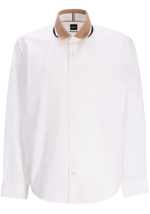 BOSS S-Liam cotton shirt - White