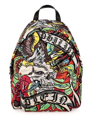 Philipp Plein Tattoo logo-embroidered backpack