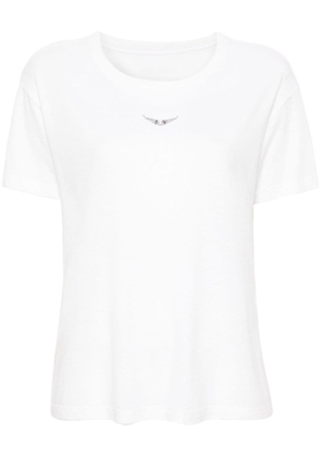 Zadig&Voltaire Marta wings-appliqué T-shirt - White