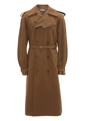 JW Anderson double-breasted cotton trench coat - Brown