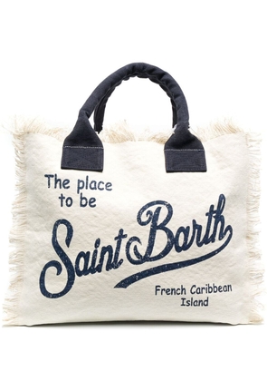 MC2 Saint Barth Vanity fringed tote bag - Neutrals