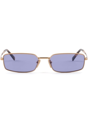 Prada Eyewear tortoiseshell-effect rectangle-frame sunglasses - Gold