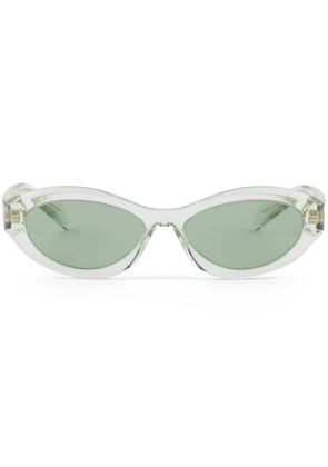 Prada Eyewear Symbole oval-frame sunglasses - Green