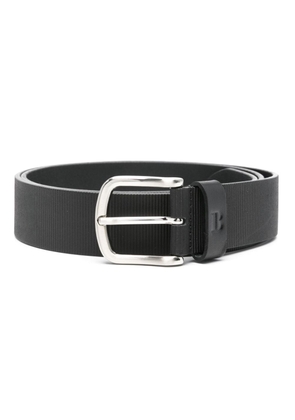 Boggi Milano logo-embossed leather belt - Black