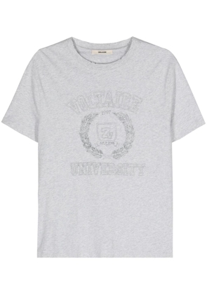 Zadig&Voltaire logo-print cotton T-shirt - Grey