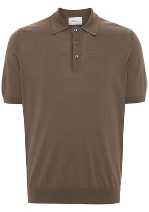 D4.0 short-sleeve cotton polo shirt - Brown