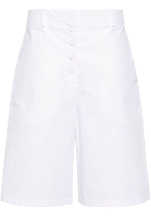 Jil Sander mid-rise knee-length shorts - White